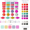 download Svg Widgets For Diagrams clipart image with 315 hue color