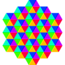 download Triangle Tessellation 6 Color clipart image with 225 hue color