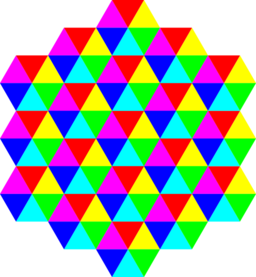 Triangle Tessellation 6 Color