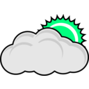 download Cloudy clipart image with 90 hue color