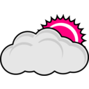 download Cloudy clipart image with 270 hue color