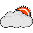 download Cloudy clipart image with 315 hue color