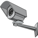 download Surveillance Camera clipart image with 0 hue color