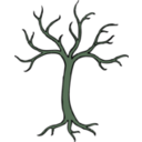 download Barren Tree clipart image with 90 hue color