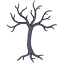 download Barren Tree clipart image with 225 hue color