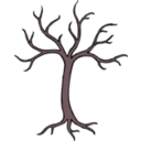 download Barren Tree clipart image with 315 hue color