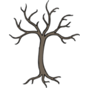 download Barren Tree clipart image with 0 hue color