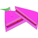 download Sandwich With A Flag clipart image with 270 hue color