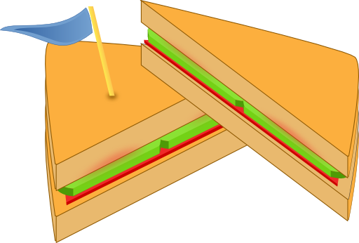 Sandwich With A Flag