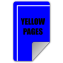 download Yellow Pages clipart image with 180 hue color