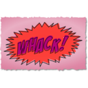 download Whack Comic Book Sound Effect clipart image with 315 hue color