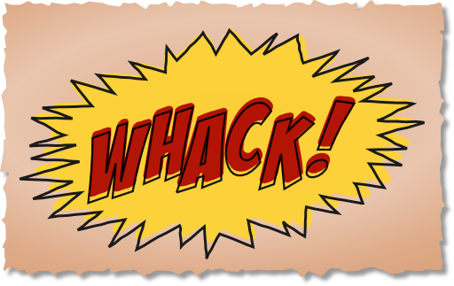 Whack Comic Book Sound Effect