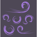 download Swirls clipart image with 225 hue color