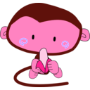 download Monkey clipart image with 270 hue color