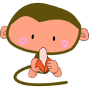 download Monkey clipart image with 315 hue color
