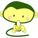 download Monkey clipart image with 0 hue color