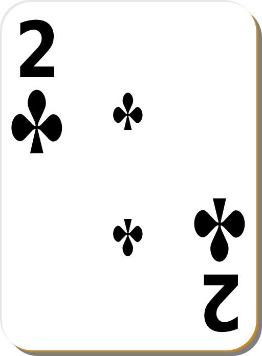 White Deck 2 Of Clubs