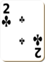 White Deck 2 Of Clubs