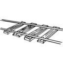 download Railroad Tracks 1 clipart image with 270 hue color
