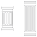 download Marble Columns clipart image with 270 hue color