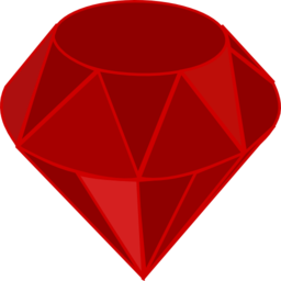 Red Ruby No Transparency No Shading Square Area