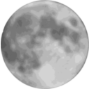 download Full Moon clipart image with 225 hue color