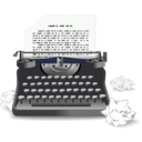 download Typewriter clipart image with 225 hue color