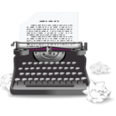 download Typewriter clipart image with 315 hue color