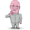 download Dr Evil Schmidt clipart image with 315 hue color