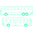 download Country And City Busses clipart image with 135 hue color