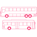 download Country And City Busses clipart image with 315 hue color