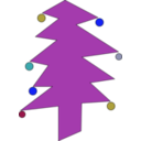 download Christmastree clipart image with 180 hue color