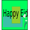 download Happy Eid clipart image with 90 hue color