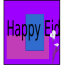 download Happy Eid clipart image with 225 hue color