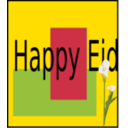 download Happy Eid clipart image with 0 hue color