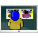 download Watching The Watchmen clipart image with 180 hue color
