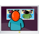 download Watching The Watchmen clipart image with 315 hue color