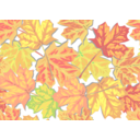 download Fall Leaves clipart image with 0 hue color