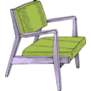 download Chair clipart image with 225 hue color