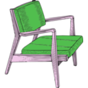 download Chair clipart image with 270 hue color