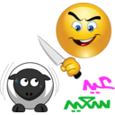 Butcher Sheep Smiley Emoticon