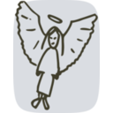 download Angel clipart image with 135 hue color