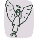 download Angel clipart image with 225 hue color