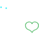 download Red Heart Shaped Border With Little Hearts clipart image with 135 hue color