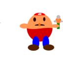 download Mario clipart image with 0 hue color