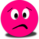 Ashamed Smiley Pink Emoticon