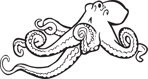 Coloring Book Octopus
