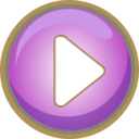 download Play Button Green With Blue Border clipart image with 180 hue color