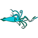 download Squid clipart image with 225 hue color