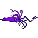 download Squid clipart image with 315 hue color